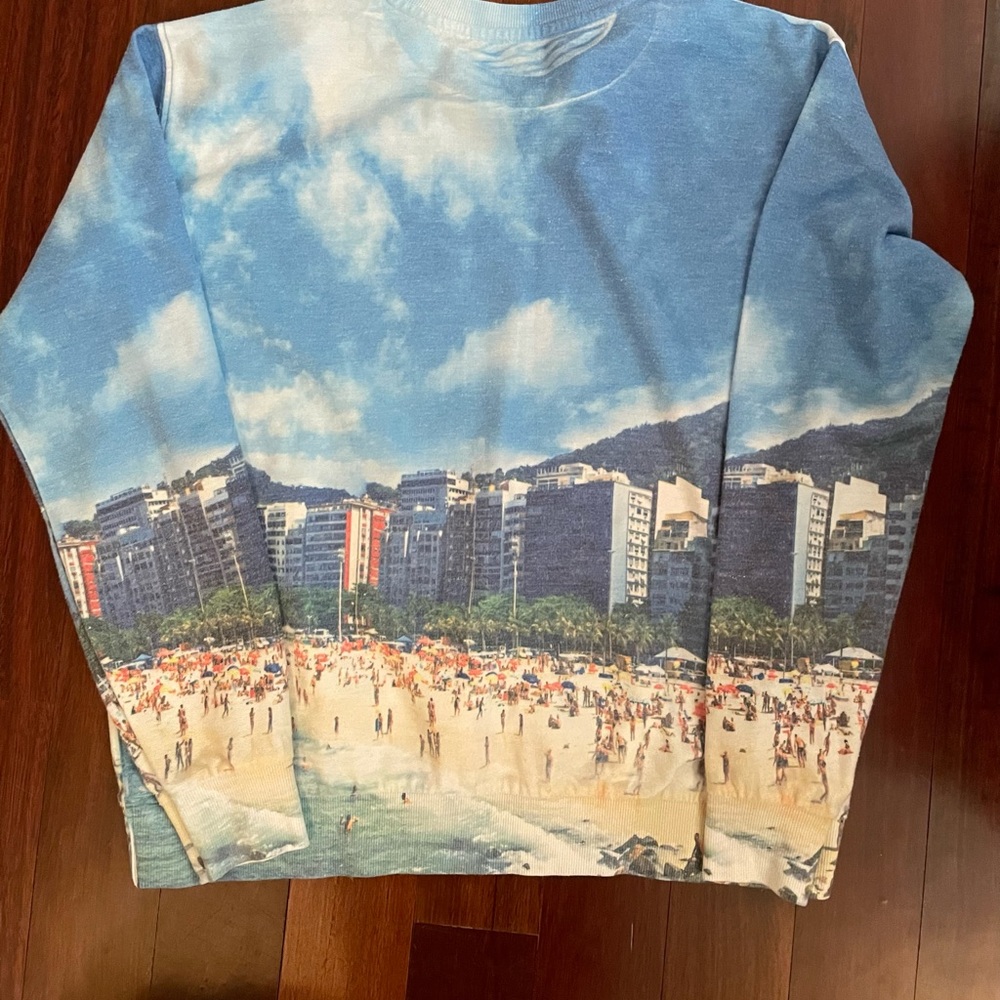 Quirky Beach Print Sweater - Picture 6 of 7